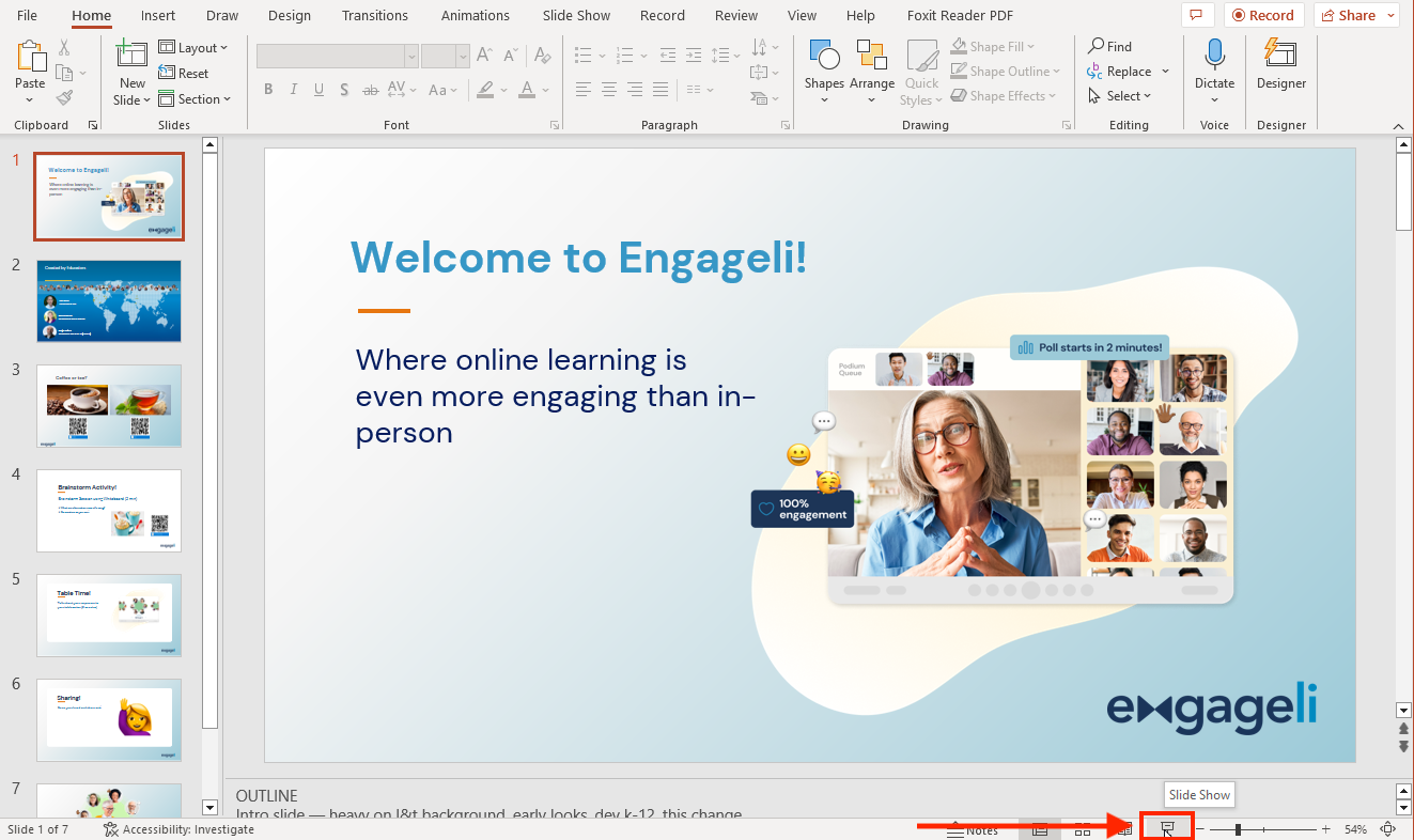 How to use PowerPoint Presenter View and see Slide Notes on a Single  Monitor - Windows – Engageli Help Center