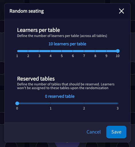 Creating Random Table Groups – Engageli Help Center